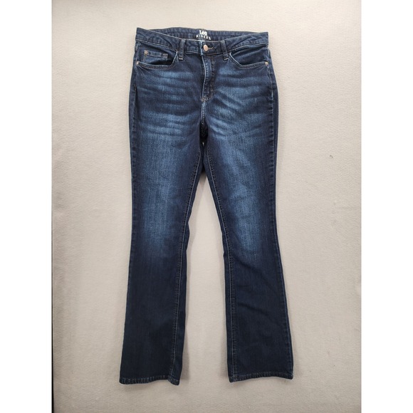 Lee Riders Denim - Lee Riders Womens Bootcut Jeans Dark Wash Indigo Stretch Denim Mid Rise Size 10